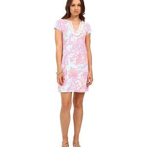 Lilly Pulitzer XS Seashell Dress Short Sleeve Pink